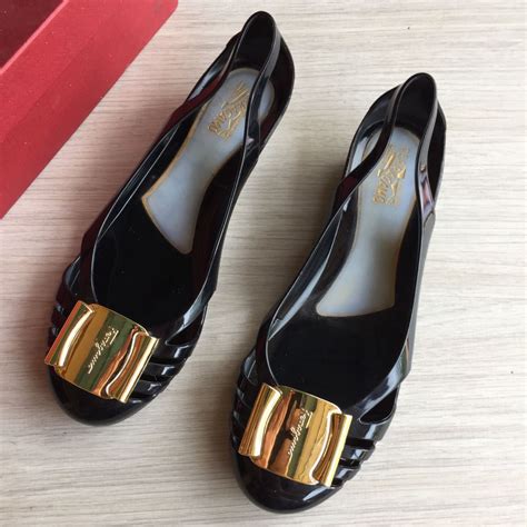 replica ferragamo jelly shoes